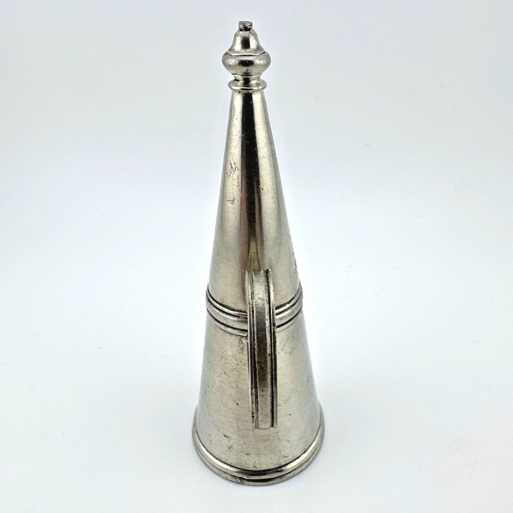 Vintage MMA Candle Snuffer Silver Pewter 1990 Engraved Heraldic Crest Handle - Picture 3 of 9